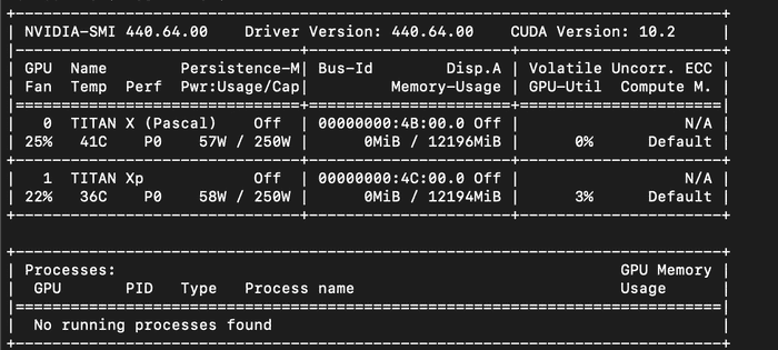 nvidia smi output